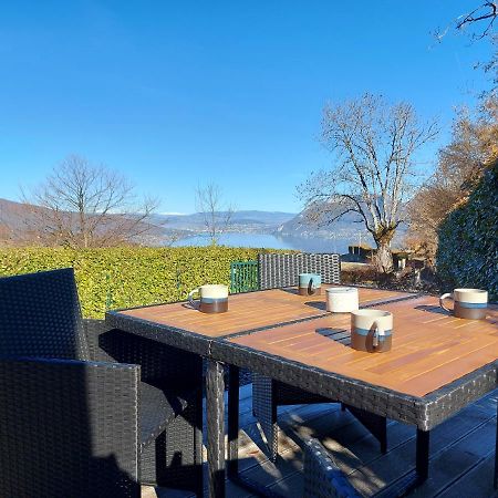Entre Lac Et Montagne, Chaleureuse Maison 3 Pieces Avec Tres Belle Vue Lac D'Annecy. Terrasse, Jardin, Parking, Cheminee, Barbecue …. Сен-Жорьо Экстерьер фото